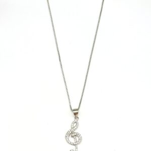 Collana Trova Gioielli chiave di Sol in argento