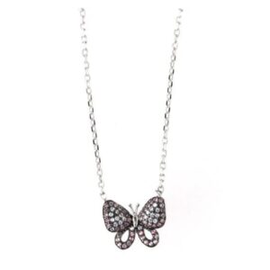 Collana Simeone Jewels in argento con farfalla 1401525