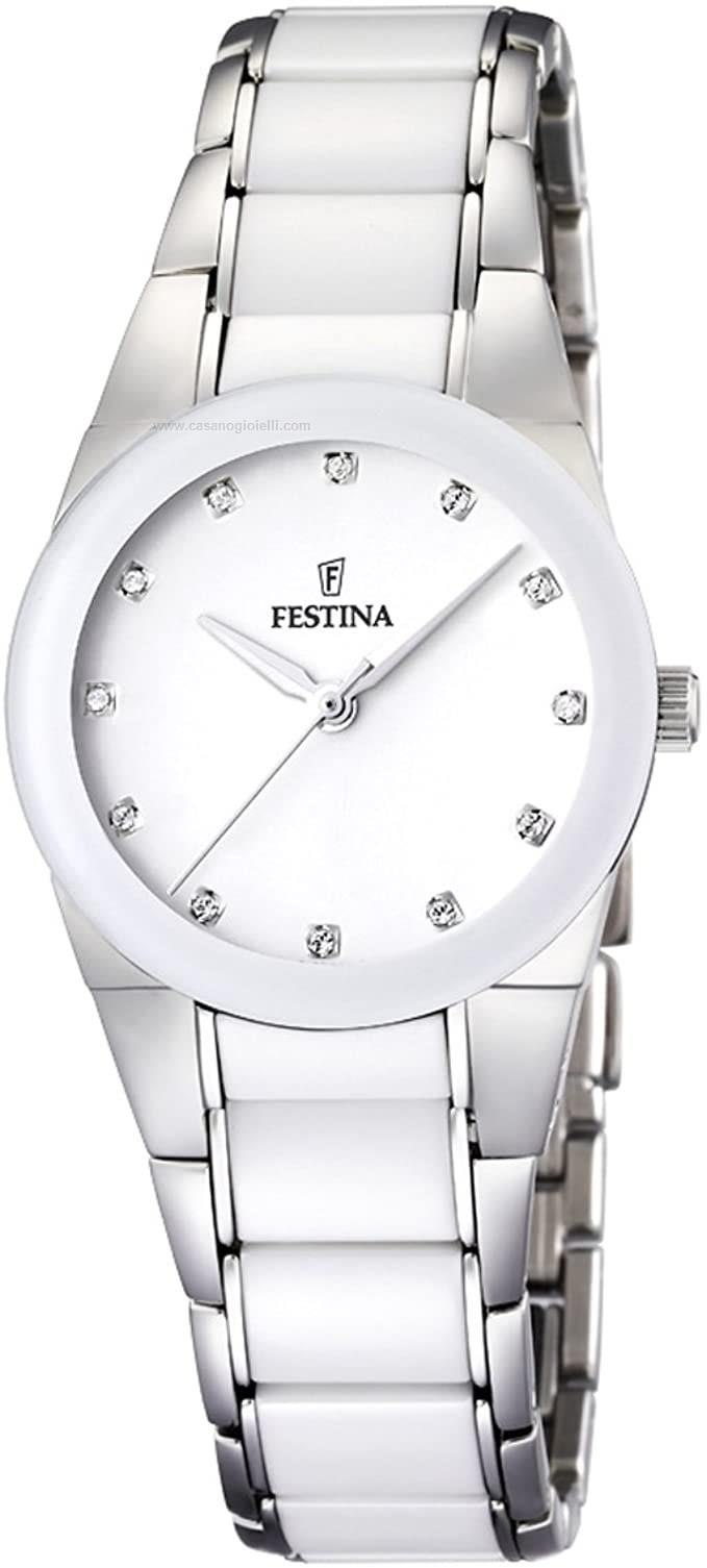Orologio Festina Donna in ceramica bianco F165343 | Gioielleria Calestini
