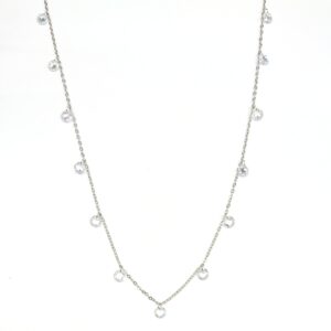 Collana Trova gioielli in argento con cristalli