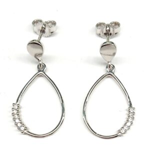 Orecchini in oro bianco con zirconi