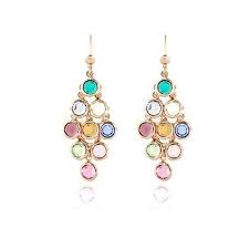 Orecchini Simeone Jewels in argento multicolor