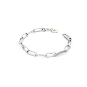 Bracciale Unoaerre catena in argento bianco