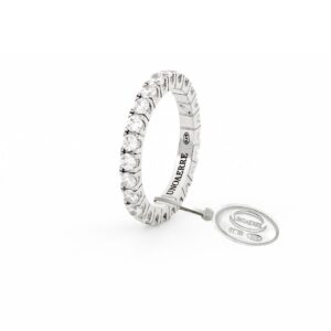 Anello Unoaerre Veretta in argento bianco