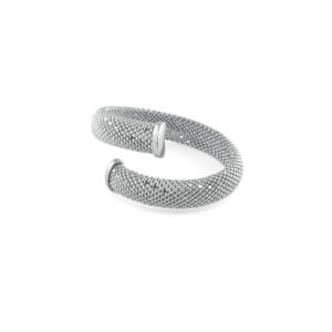 Bracciale Unoaerre rigido in bronzo argentato 1571