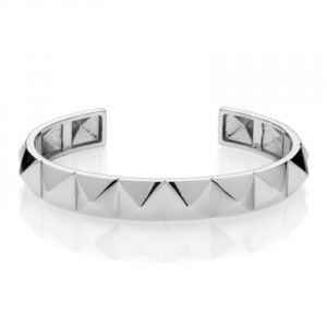 Bracciale Unoaerre rigido in bronzo argentato 2001