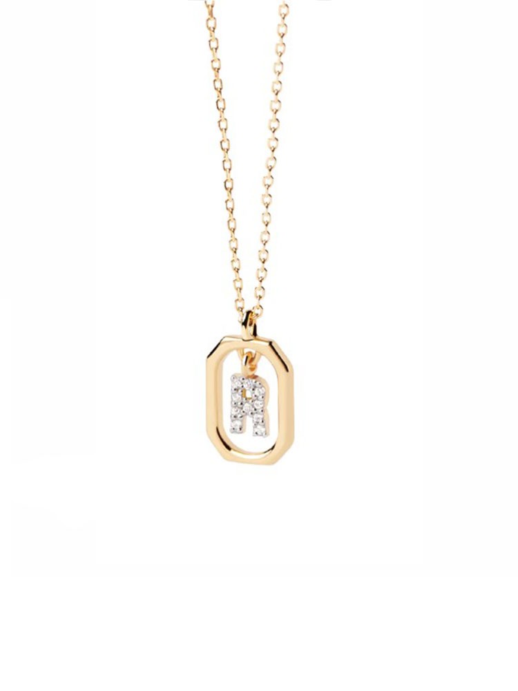 Girocollo Pd Paola mini lettera R CO01-529-U