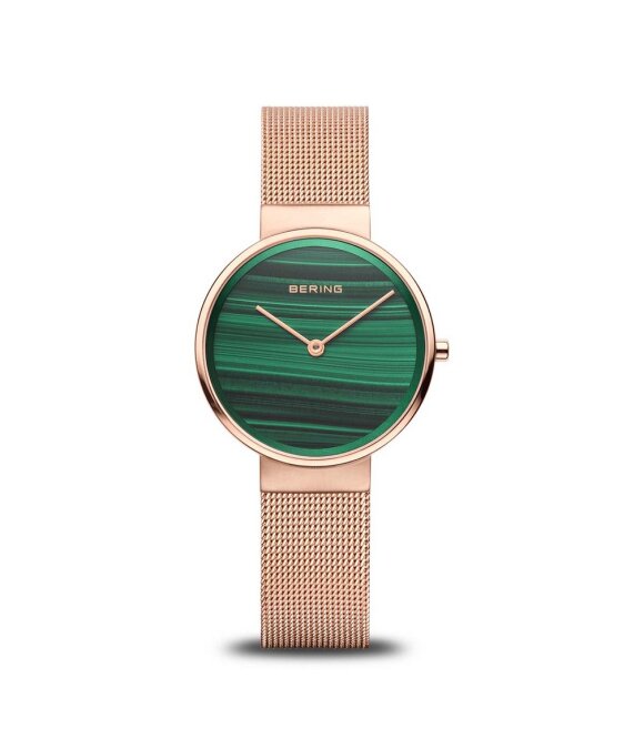 Orologio Bering Classic oro rosa malachite14531-368