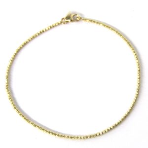 Bracciale donna in oro giallo torchon filo