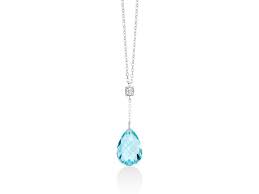 Collana Miluna Gemma del Cielo Goccia CLD4217