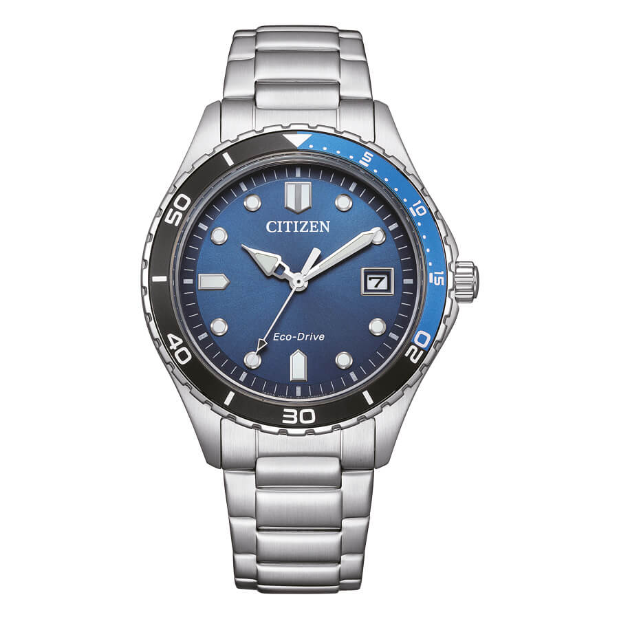 Orologio Citizen Of Sporty unisex blu e nero AW1821-89L