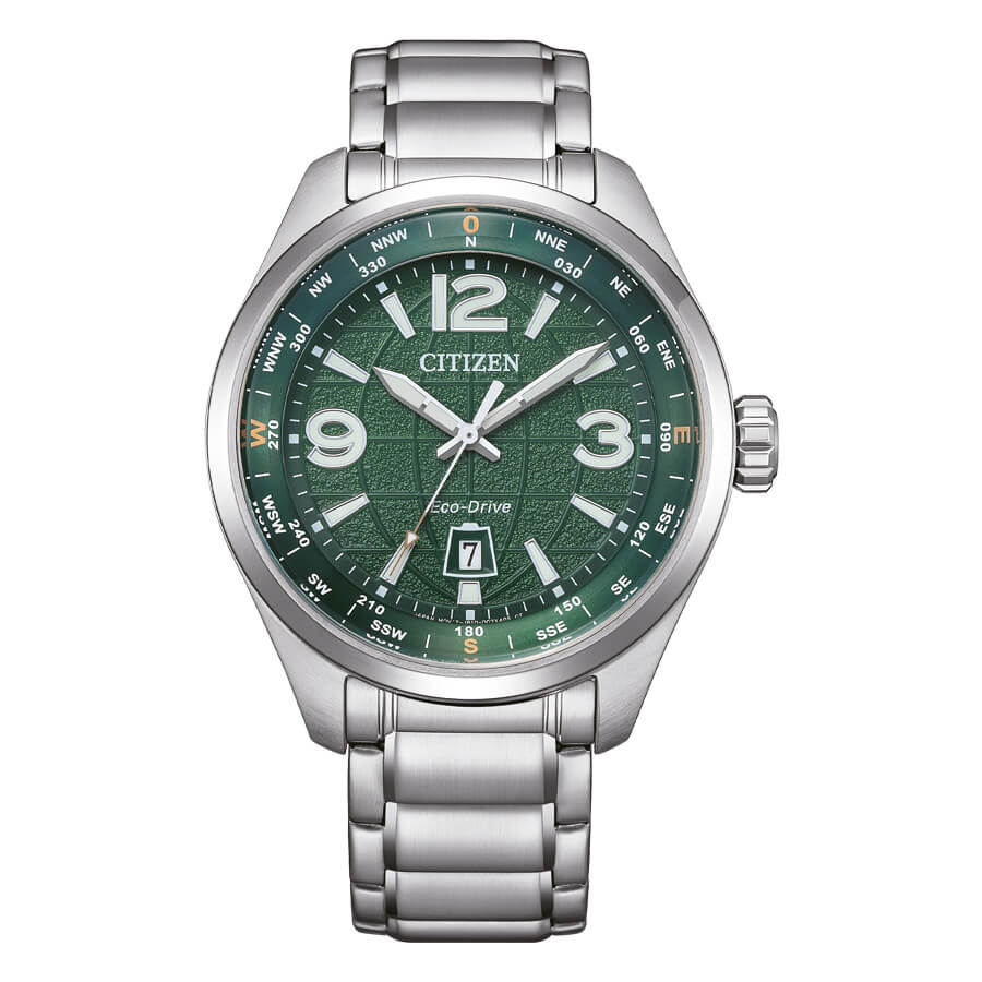 Orologio Citizen Outdoor Traveler verde uomo AW1830-88X