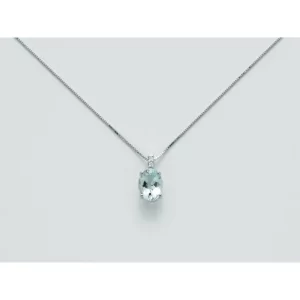 Collana Miluna Diamanti e Acquamarina CLD4135
