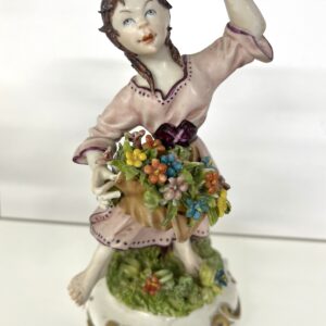 Statuetta Vintage ragazza ceramica Bertolotti Italy
