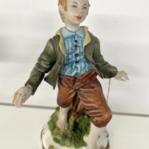 Statuetta Vintage ragazzo in ceramica Bertolotti Italy