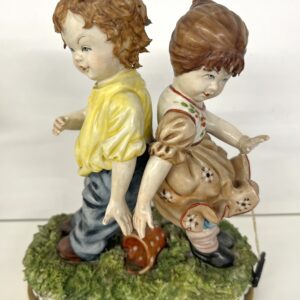 Statuetta in ceramica vintage bambini Bertolotti Italy