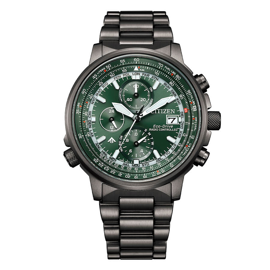 Orologio Citizen Pilot Crono Radiocontrollato AT8304-57W